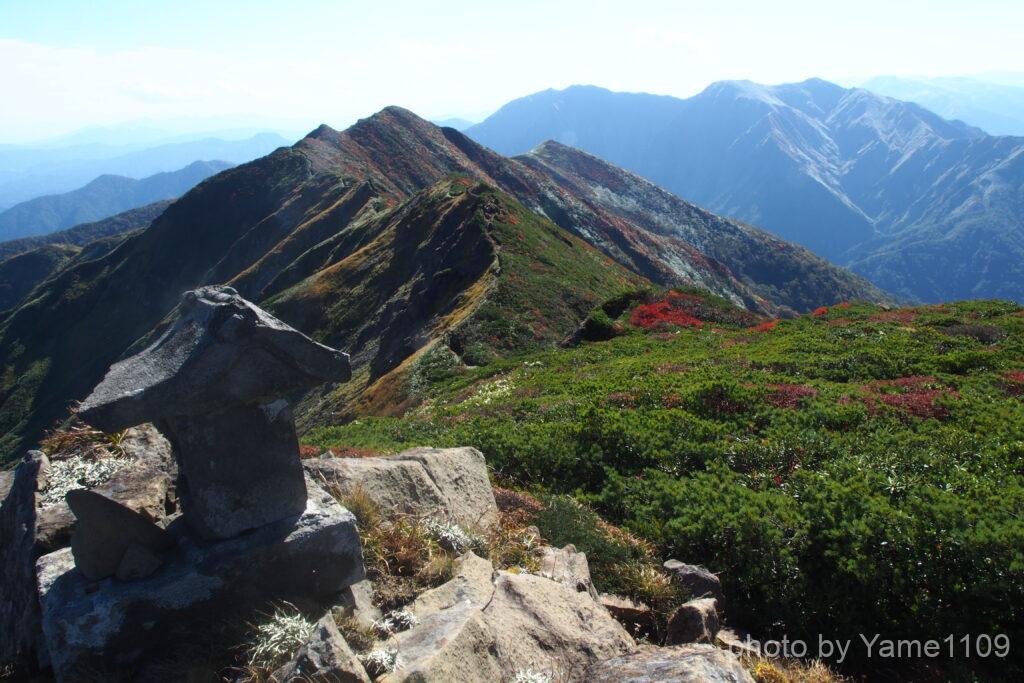 朝日岳山頂