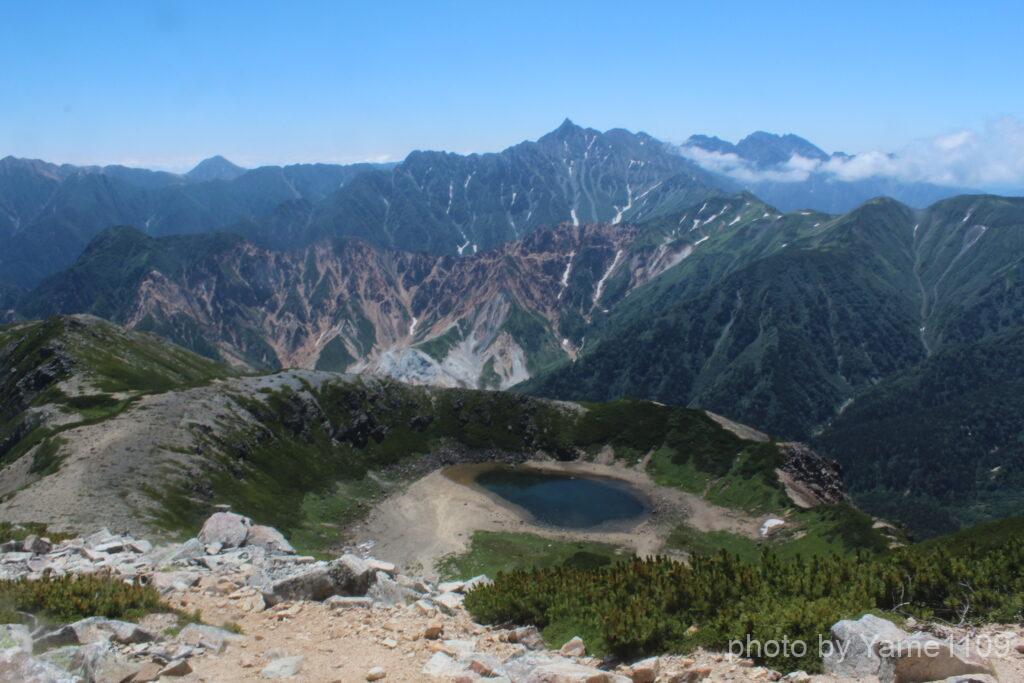 鷲羽岳山頂の展望