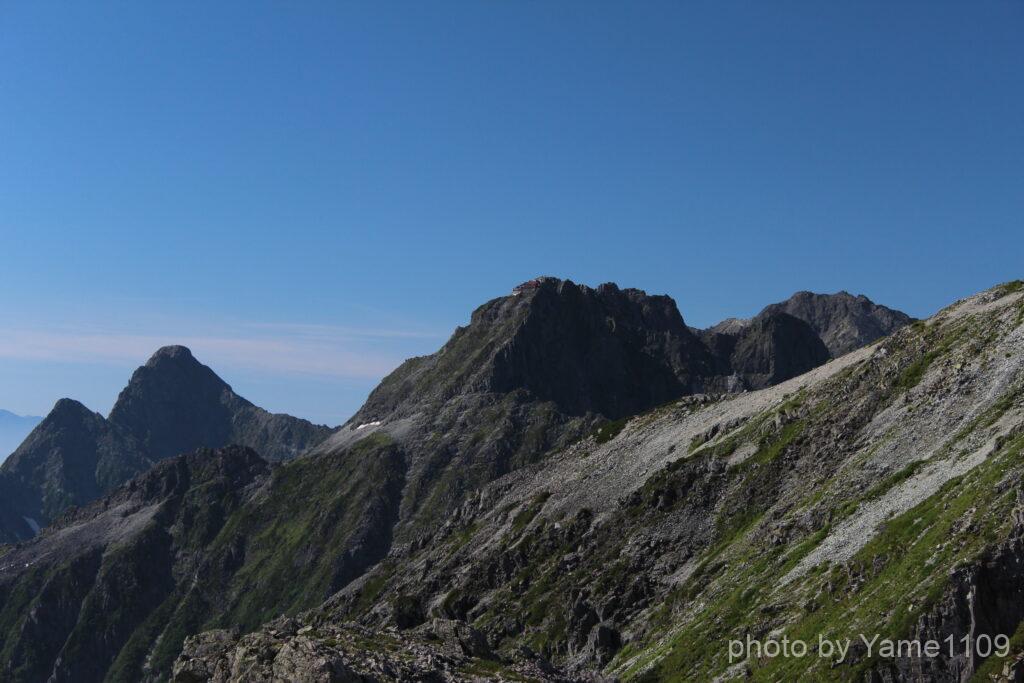 南岳から見る穂高連峰