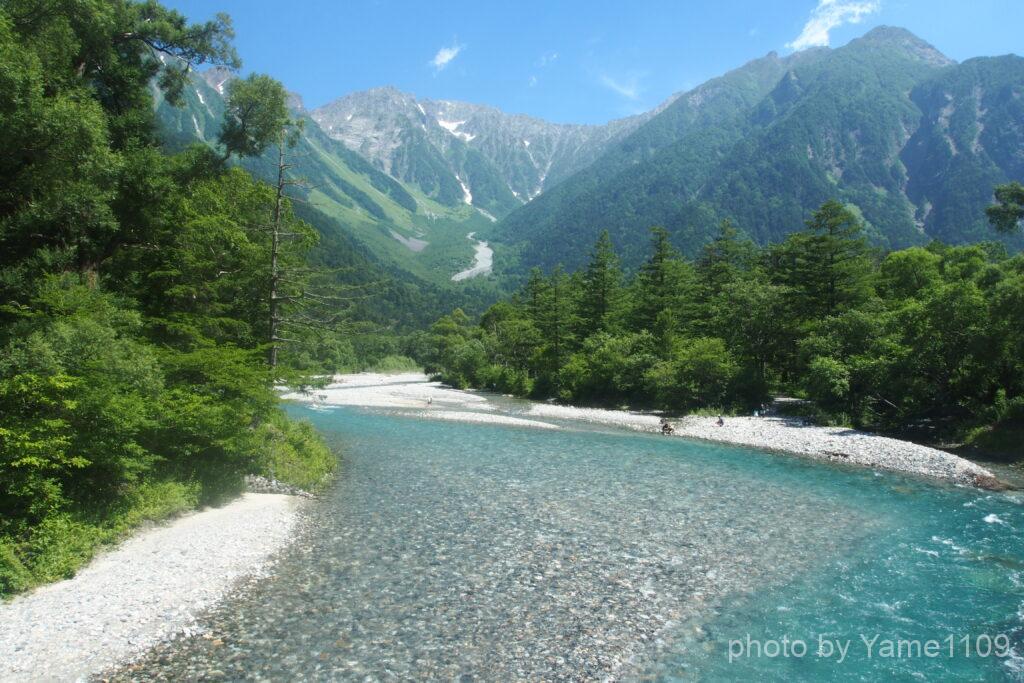 梓川と穂高