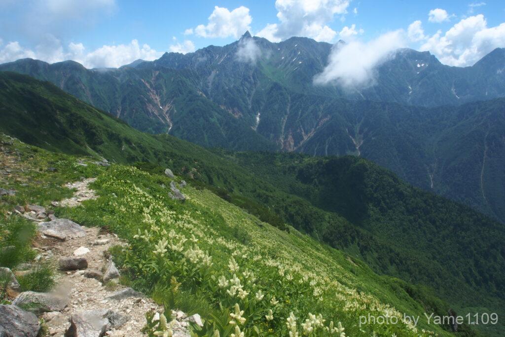 大ノマ岳からの槍ヶ岳