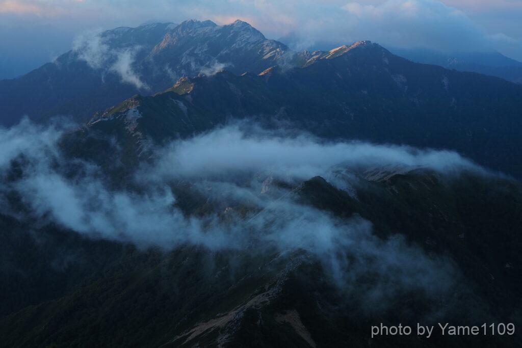 表銀座 燕岳方面