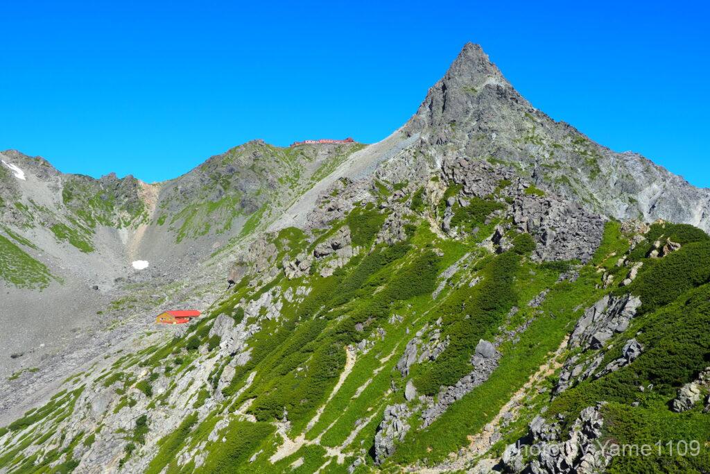 槍ヶ岳山頂付近