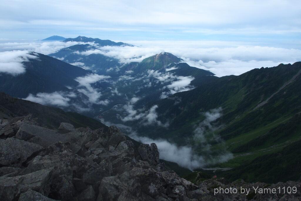 前穂高山頂からの展望