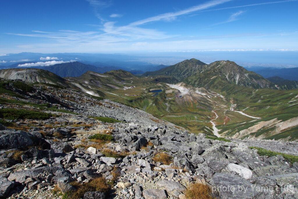 立山 山頂付近からの展望